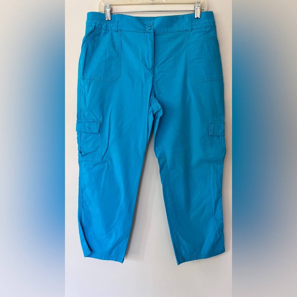 Turquoise Chicos Cargo Pant